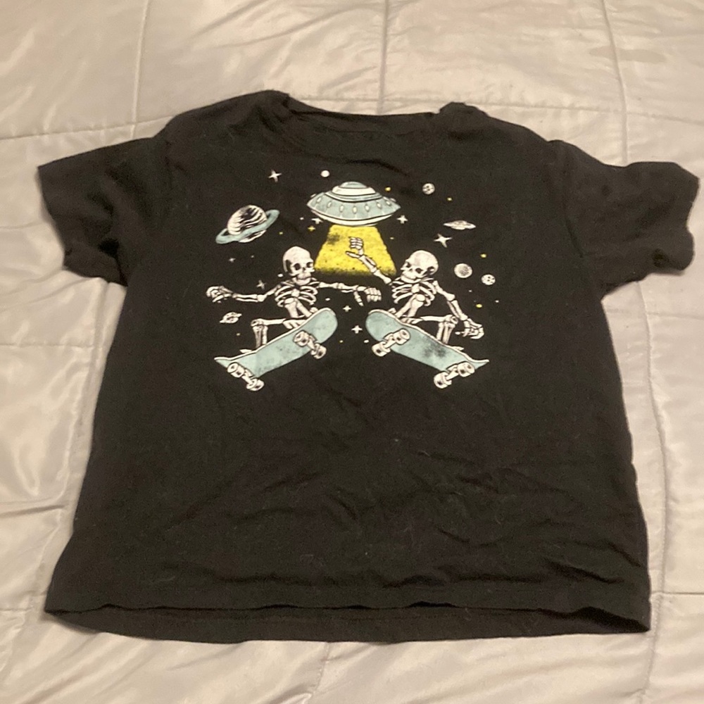 Skating Skeletons Graphic Tee - S